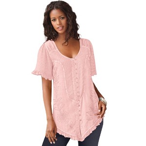 Roaman's Acid Wash Tunic - 1 of 4