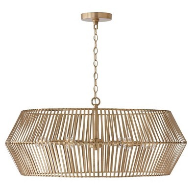 Capital Lighting Kaiya 6 - Light Chandelier in  Matte Brass