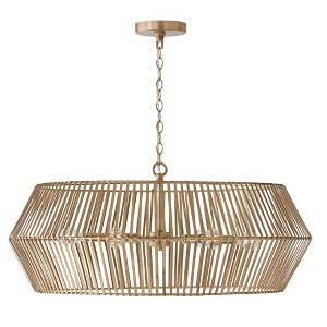 Capital Lighting Kaiya 6 - Light Chandelier in  Matte Brass - 1 of 1