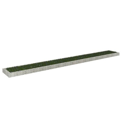 vidaXL Gabion Raised Bed Galvanized Steel 315"x39.4"x7.9"