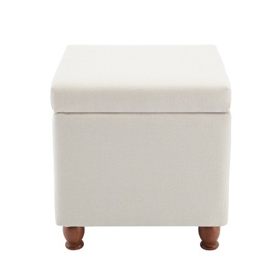 Rectangle Storage Ottoman with Hinged Lid - WOVENBYRD