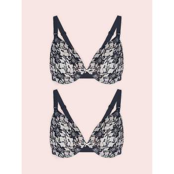 Leading Lady The Paulette - Underwire Allover Lace Nursing Bra 2-Pack