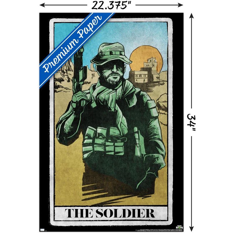 Trends International Call of Duty: Modern Warfare 2 - Captain Price Tarot Card Unframed Wall Poster Prints, 3 of 7