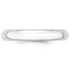Black Bow Jewelry 2mm to 6mm 14K White Gold Domed Comfort Fit Band - 3 of 4