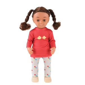Kaplan Early Learning 13" Doll - Brown Hair Girl - 1 of 3