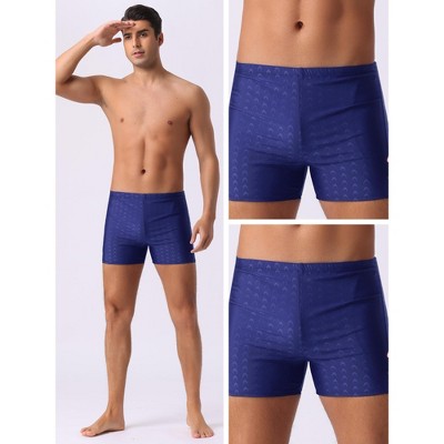 INSPIRE CHIC Men's Casual Summer Elastic Waist Swimming Training Swim Trunks 2 Packs 2 Blue 30 — фото 2