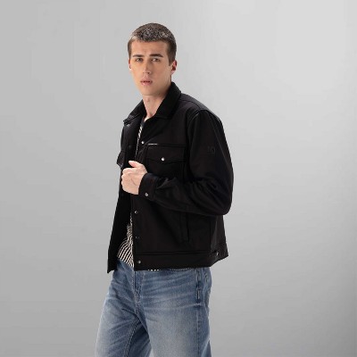 Members Only Men's Outdoor Soft Shell Shirt Full Sleeve Jacket - Black - Medium — фото 3