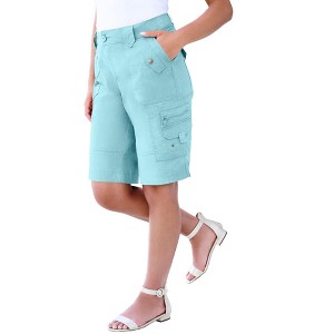 Roaman's Plus Size Cargo Shorts - 1 of 4