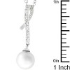 Slickblue Pearl Treasure Pendant for Women, Crushed Shell Pearl, 17" Link Chain, Anniversary & Wedding Jewelry - 3 of 3