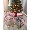 Ornament Storage Organizer Holds 112 2.25in Ornaments Red - Simplify - image 3 of 3