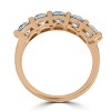 Pompeii3 2 Ct Five Stone Diamond Wedding Ring Anniversary Womens Band 14k Rose Gold - 3 of 4