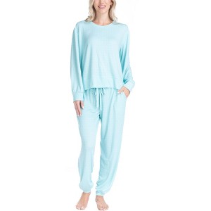 Ocean Pacific Women's Fuzzy Feelings Pajama Set - 1 of 4