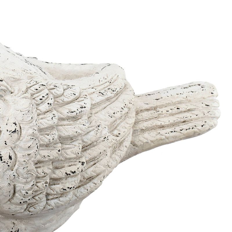 A&#38;B Home Outdoor Decor Large Sitting Bird Figurine &#8211; White, 4 of 6
