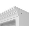 17" Modern Wood Bookcase with Lower Doors Storage White - Abby Collection - Martin Furniture - 3 of 4