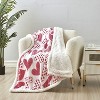 Plazatex Valentine Scarlett Plush Decorative Throw Blanket 50" x 60" Pink - 2 of 4