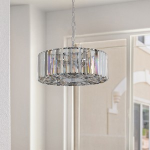 KWPZQEB Crystal Ceiling Light Fixture, Modern Mount Ceiling Light,Crystal Chandelier for Kitchen Bedroom Bathroom Entryway Bulb not Included) - 1 of 4