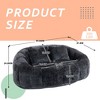 MOONMISS Giant Bean Bag Chair Couch, 57''W Oversized Bean Bag Sofa with Foam Filler, Lazy Loveseat Chair with 2 Pillows for Living Room - 3 of 4
