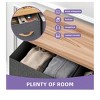 Fabric Dresser  with 9 Drawers ,Storage Organizer Unit for Living Room, Hallway ,Sturdy Steel Frame, Wooden Top - 4 of 4