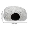 Unique Bargains Ceramic Aquarium Hideaway Rock Cave Fish Tank Decoration Gray 3.66''x2.60''x2.05'' - 4 of 4