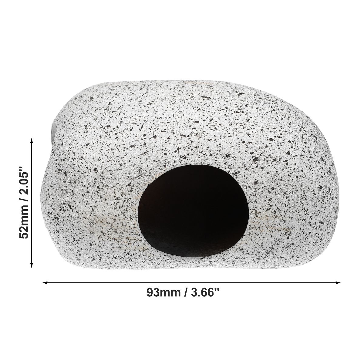 Unique Bargains Ceramic Aquarium Hideaway Rock Cave Fish Tank Decoration Gray 3.66''x2.60''x2.05'' - thumbnail 4