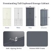 77" Freestanding Kitchen Pantry Cabinet with Adjustable Shelves,3 Drawers,8 Door Racks,Farmhouse Storage Organizer for Dining Room-The Pop Home - 4 of 4
