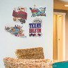 American Art Decor 17.25" x 13.75" Texas Hold 'Em Embossed Metal Sign White/Red/Dark Blue : Game Room Wall Art - 2 of 4