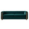 NicBex 84.25 Inch Velvet 2-Seat Sofa with Metal Legs for Living Room,Apartment,Bedroom - 2 of 4