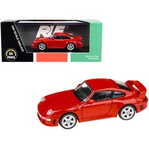 1995 RUF CTR2 Guards Red 1/64 Diecast Model Car by Paragon - 1 of 3