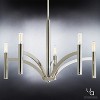 Urban Ambiance Luxury Modern Modern Chandelier,  15-5/8"H x 25"W,  Polished Nickel Finish, UHP2274 - 3 of 4