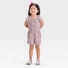 Toddler Girls' Printed Romper - Cat & Jack™ - 3 of 3