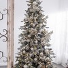 NAYSAYE Party Decoration and Accessories Set of 12 Glass Christmas Ball Hanging Ornament for Holiday Celebration, White, 2.8"*3"*0.11" - 4 of 4
