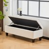NicBex Rectangle Storage Ottoman for Bedroom,PU Storage Bench with Rubber Wood Legs,Ottoman for Living Room,Bedroom,Entryway - 2 of 4