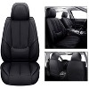 Coverado Car Seat Covers Stylish Waterproof Faux Leather - 3 of 4