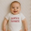 Everyday Kids Christmas Collection Santa’s Favorite Baby Onesie – Festive Holiday Graphic Bodysuit - 4 of 4
