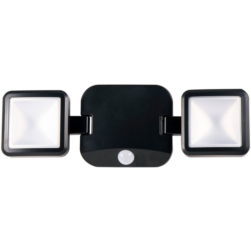 Energizer 600 Lumens Outdoor LED Motion Sensing Dual Head Security Outdoor Wall Light Black, 3 of 11