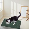SEVOBAL Litter Box Mat with Double Layers Urine-Proof Non-Slip Litter Trapping Mat Easy Clean Kitty Litter Scatter Control, Green, 54"*36"*1.5" - 2 of 4