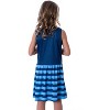 Harry Potter Girls All Houses Crest Logo Tank Stripe Accent Pajama Nightgown - 4 of 4