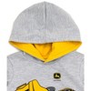 John Deere Tractor Construction Fleece Raglan Pullover Hoodie Toddler - 3 of 4