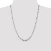 Black Bow Jewelry 5.5mm Sterling Silver D/C Solid Elongated Cable Chain Necklace - 2 of 4