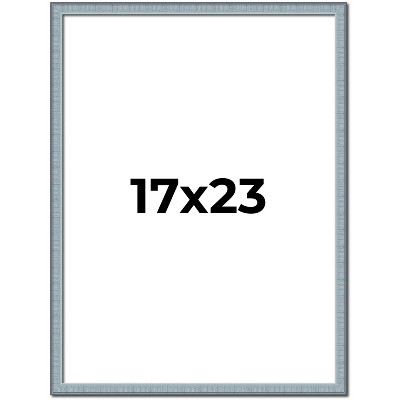 PosterPalooza | Textured Blue Picture Frame - UV Acrylic, Foam Board Backing, Hanging Hardware