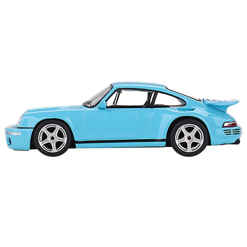 RUF CTR Anniversary Bayrisch Himmelblau Light Blue Limited Edition to 3000 pcs 1/64 Diecast Model Car by True Scale Miniatures, 2 of 5