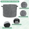 Unique Bargains Thickened Fabric Durable Handles Multipurpose Good Drainage Plant Grow Bags 5 Pcs - 2 of 4