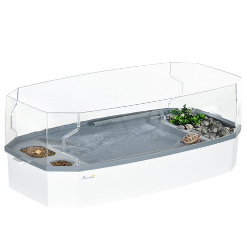 Pawhut Turtle Tank Kit With Three layer Filtration Water