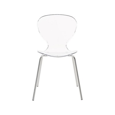 Meridian Furniture Clarion Chrome Metal Dining Chair - Thumbnail 4