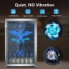 ZAFRO 145 Can Beverage Fridge, 4.4Cu.Ft Cooler with Adjustable Thermostat & Glass Door for Beer/Wine, Bar/Office - 4 of 4