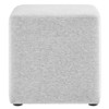 Modway Callum 17 in. Square Woven Heathered Fabric Upholstered Ottoman - 2 of 4