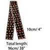 Allegra K Women's Silky Ribbon Heart Print Skinny Scarves Long Hairband Handbag Wrap 10x96cm/4x38" 1 Pc - 3 of 4