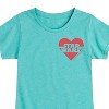 Girls' - Star Wars - Valentine Heart Logo Fitted Short Sleeve Graphic T-Shirt - 2 of 4