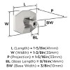 Amerock London Cabinet or Furniture Knob - 2 of 3