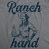 Womens Ranch Hand T Shirt Funny Farm Rancher Dressing Joke Tee For Ladies - Crazy Dog Women's T Shirt - 2 of 4